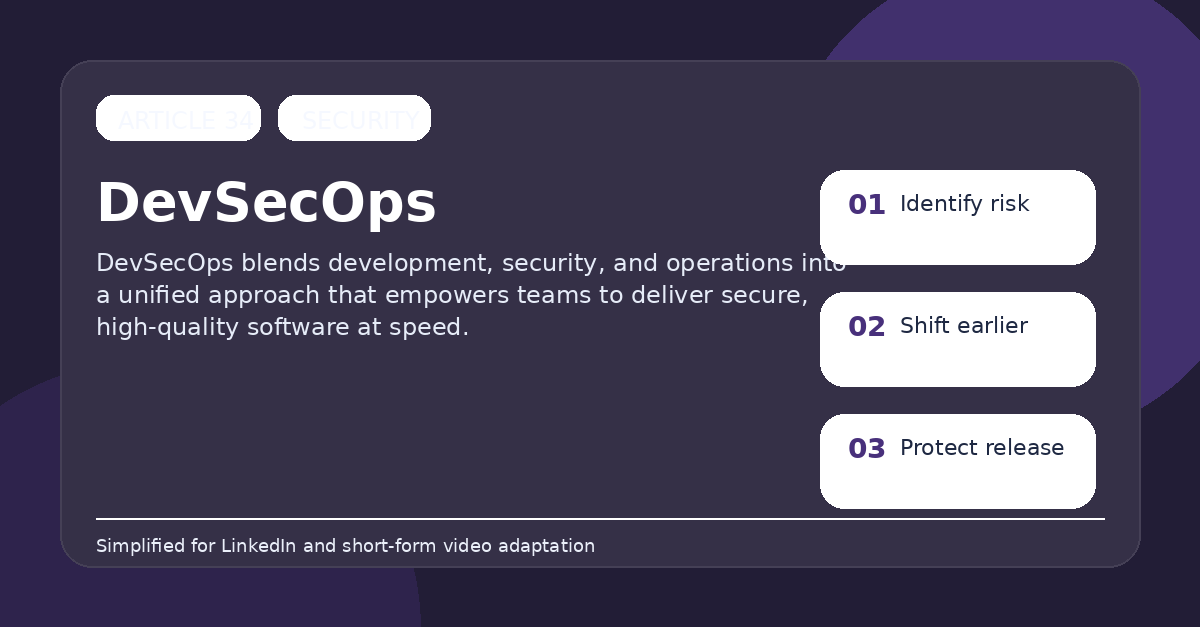 DevSecOps: Making Security the Developer’s Responsibility, Not the Gatekeeper’s